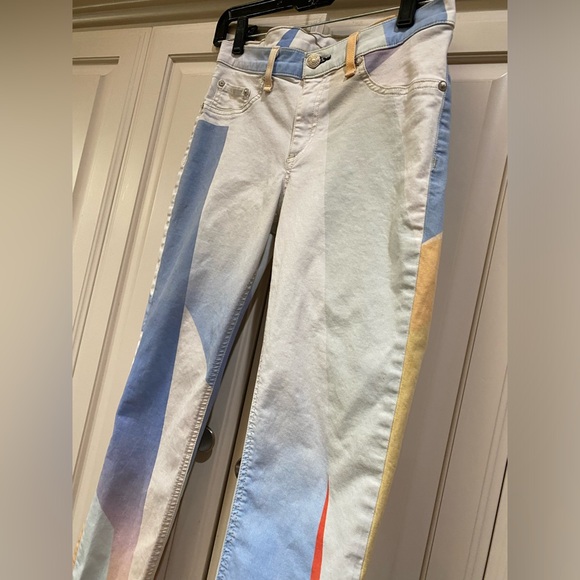 Rag & Bone Colorful Geometric Print Jeggings - Picture 3 of 12